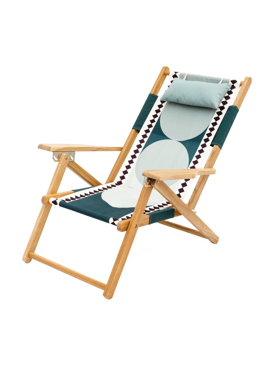 Transat pliant Tommy, Turquoise, vert menthe, larg. 43 x haut. 84 cm