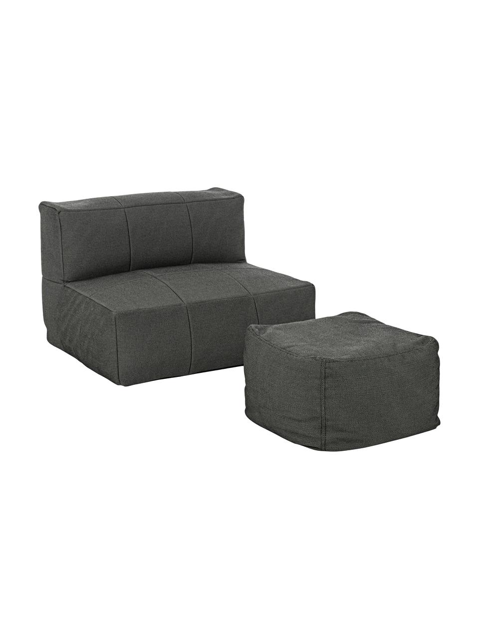 Tuin loungefauteuil Sparrow in donkergrijs, Frame: aluminium, Bekleding: Olefin (100% polypropylee, Antraciet, B 90 x D 87 cm