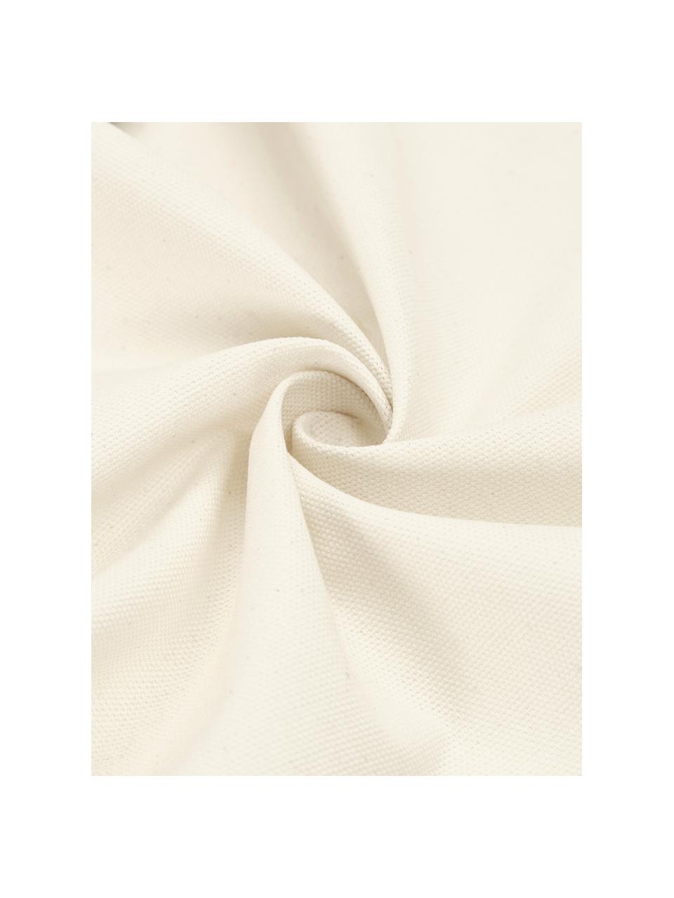 Housse de coussin 45x45 bohème noire Jax, Blanc, noir