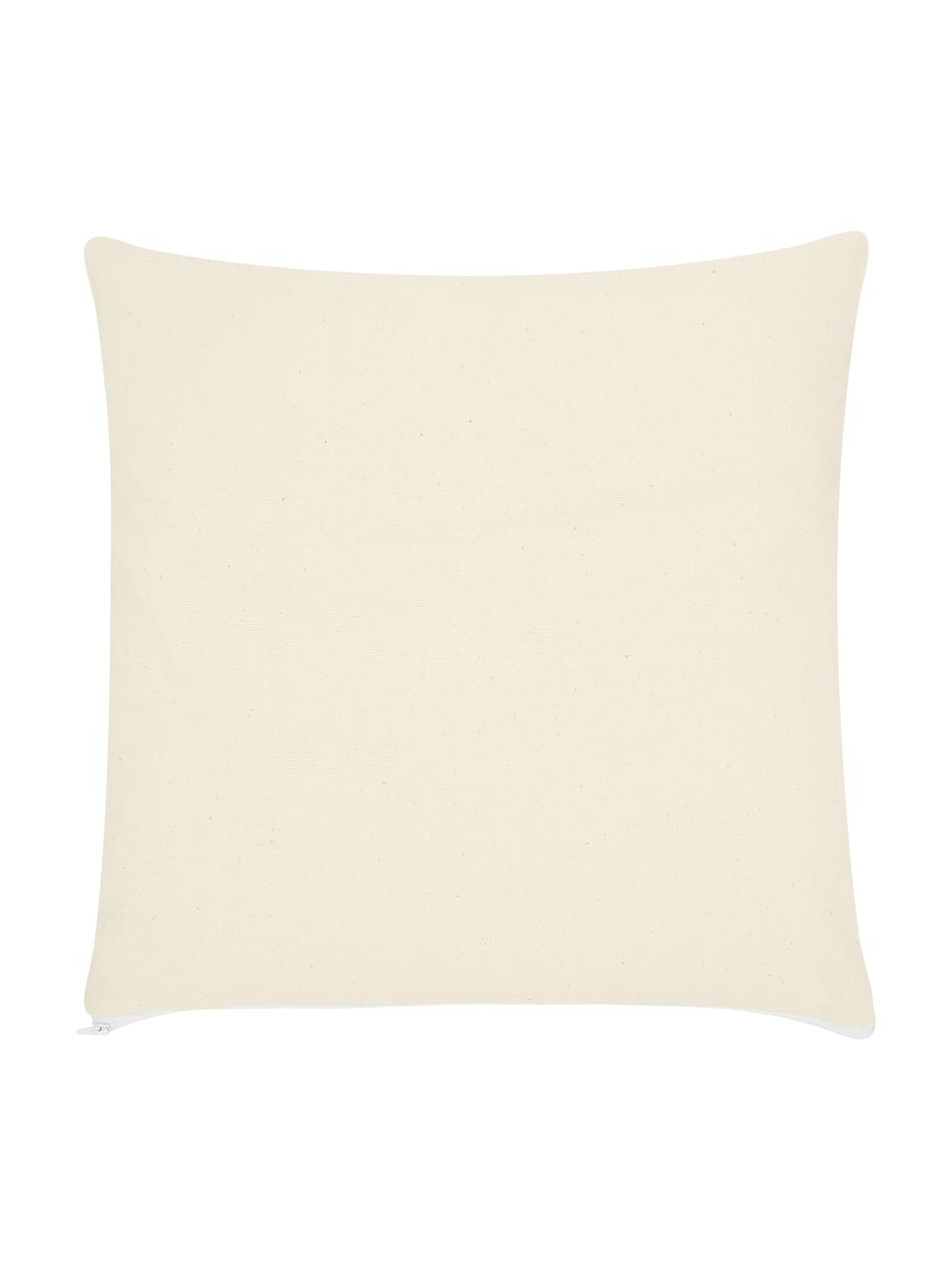 Poszewka na poduszkę w stylu boho Jax, 100% bawełna, Biały, czarny, S 45 x D 45 cm