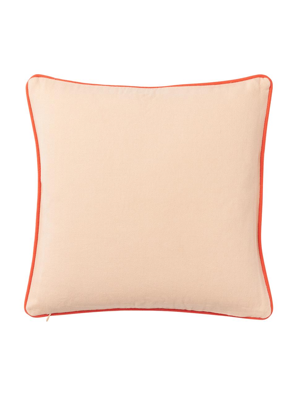 Kussenhoes Damali met statement motief, 100% katoen, Making waves, B 40 x L 40 cm