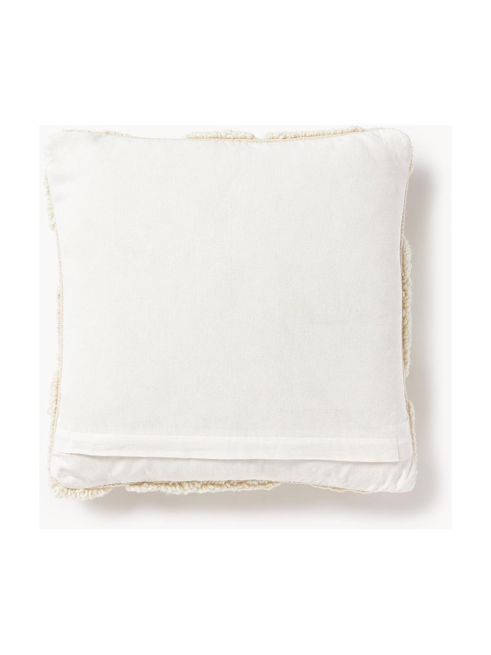 Housse de coussin 45x45 Bubble, Blanc cassé, larg. 45 x long. 45 cm