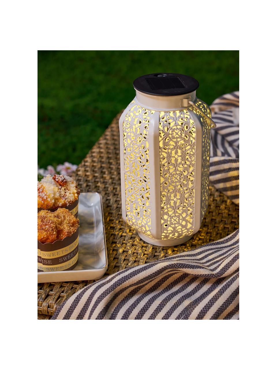 Lampada solare da esterno Sunshine, Lampada: metallo, Bianco, Ø 12 x Alt. 22 cm