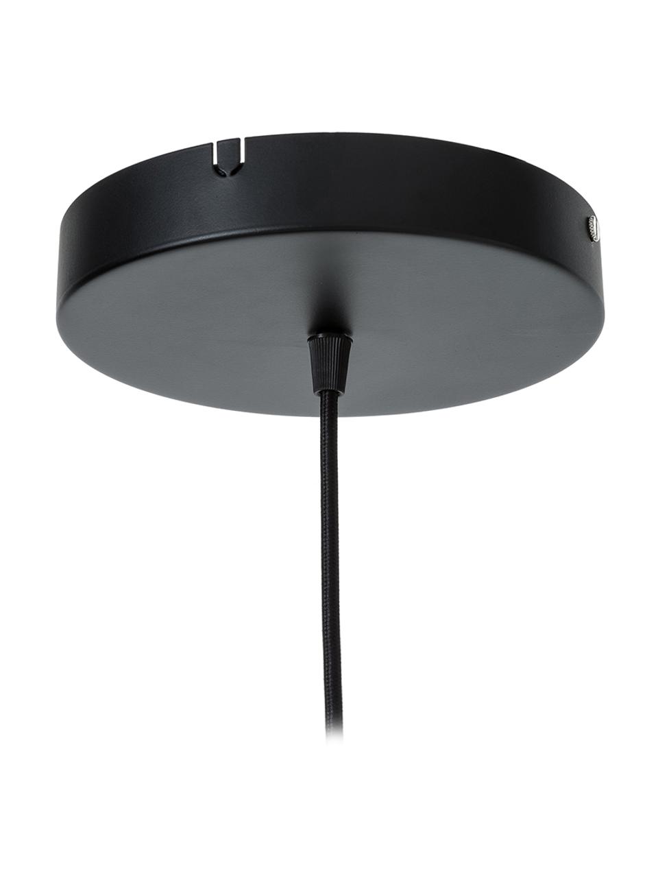 Design LED hanglamp Asteria, Lampenkap: gelakt aluminium, Diffuser: kunststof, Decoratie: gelakt staal, Diffuser: kunststof, Antraciet, goudkleurig, Ø 43  x H 15 cm