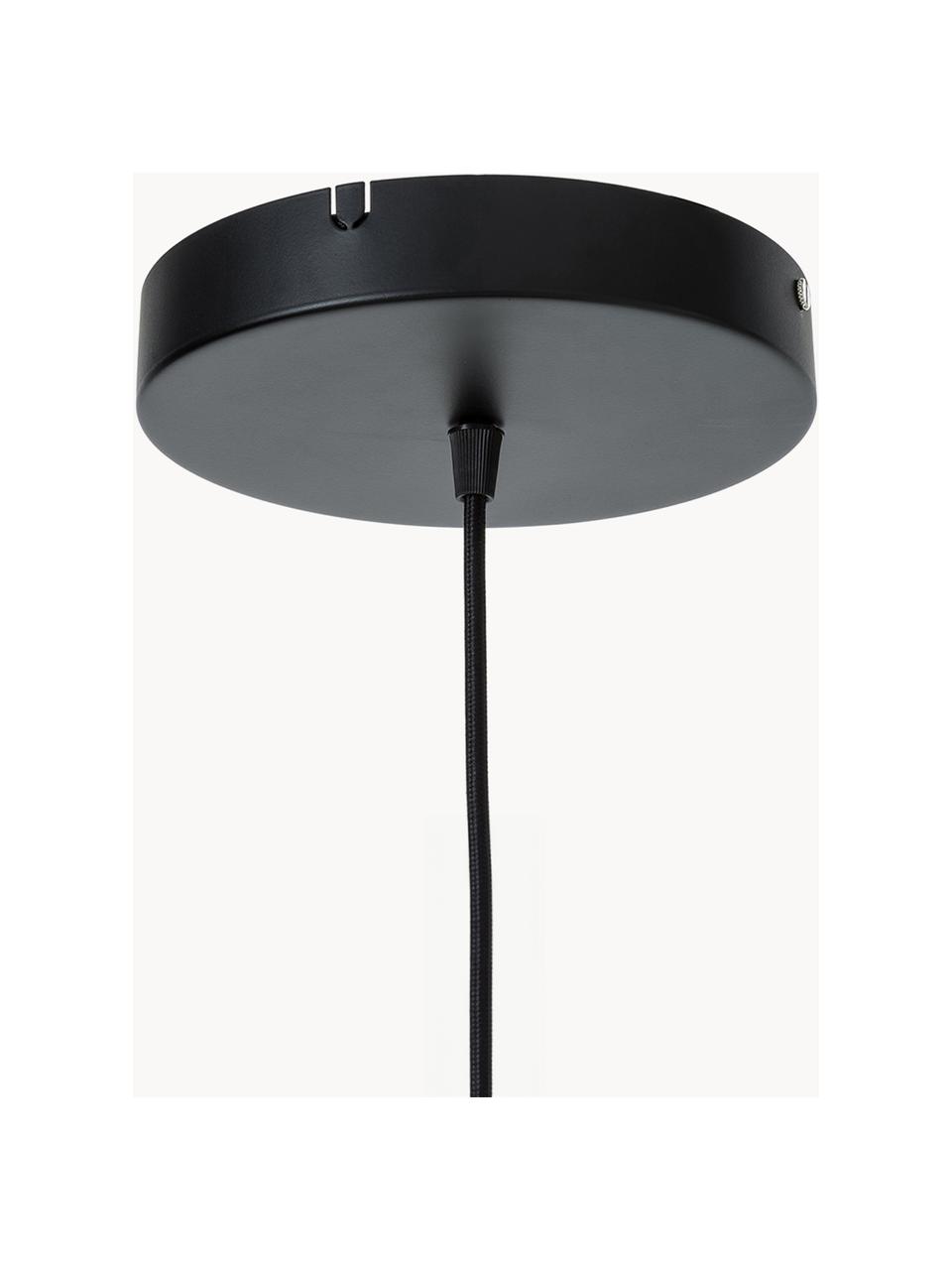 Lámpara de techo LED regulable Asteria, Cable: recubierto de tela, Negro, Ø 15 x Al 6 cm