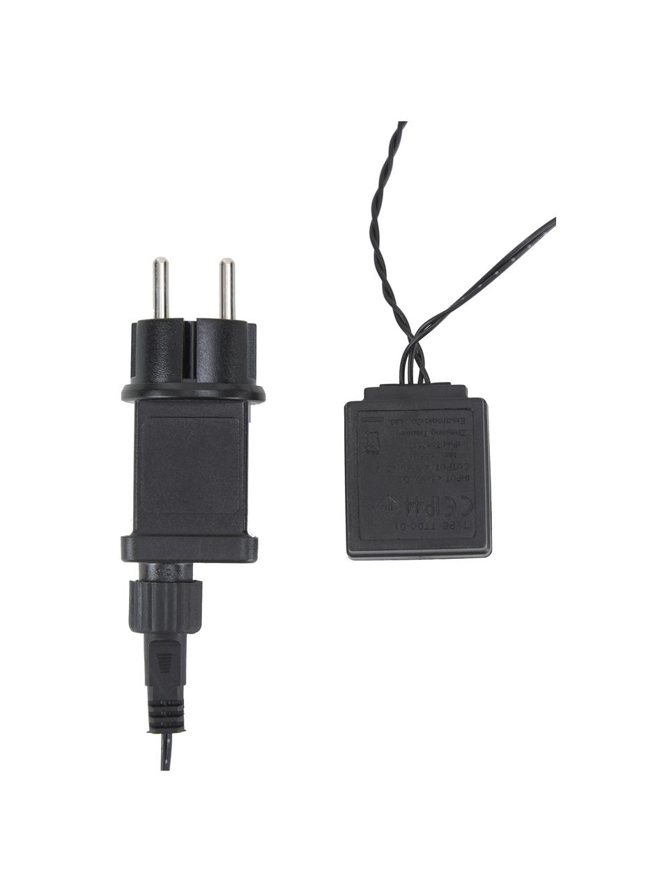 Guirnalda de luces LED Twinkle, Plástico, Negro, L 500 cm