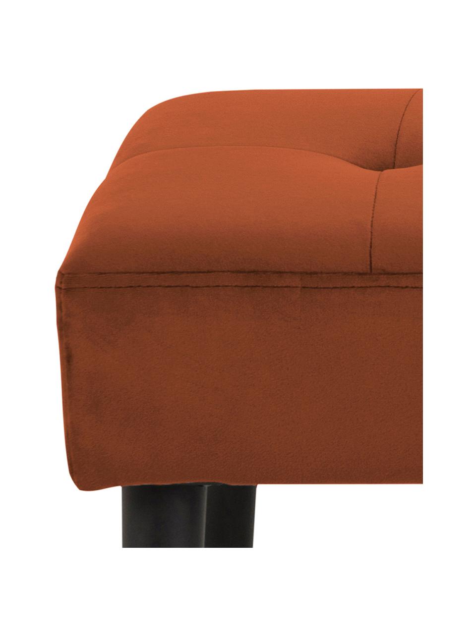 Banco tapizado en terciopelo Glory, Tapizado: terciopelo de poliéster A, Patas: metal con pintura en polv, Terciopelo bronce, An 95 x Al 45 cm