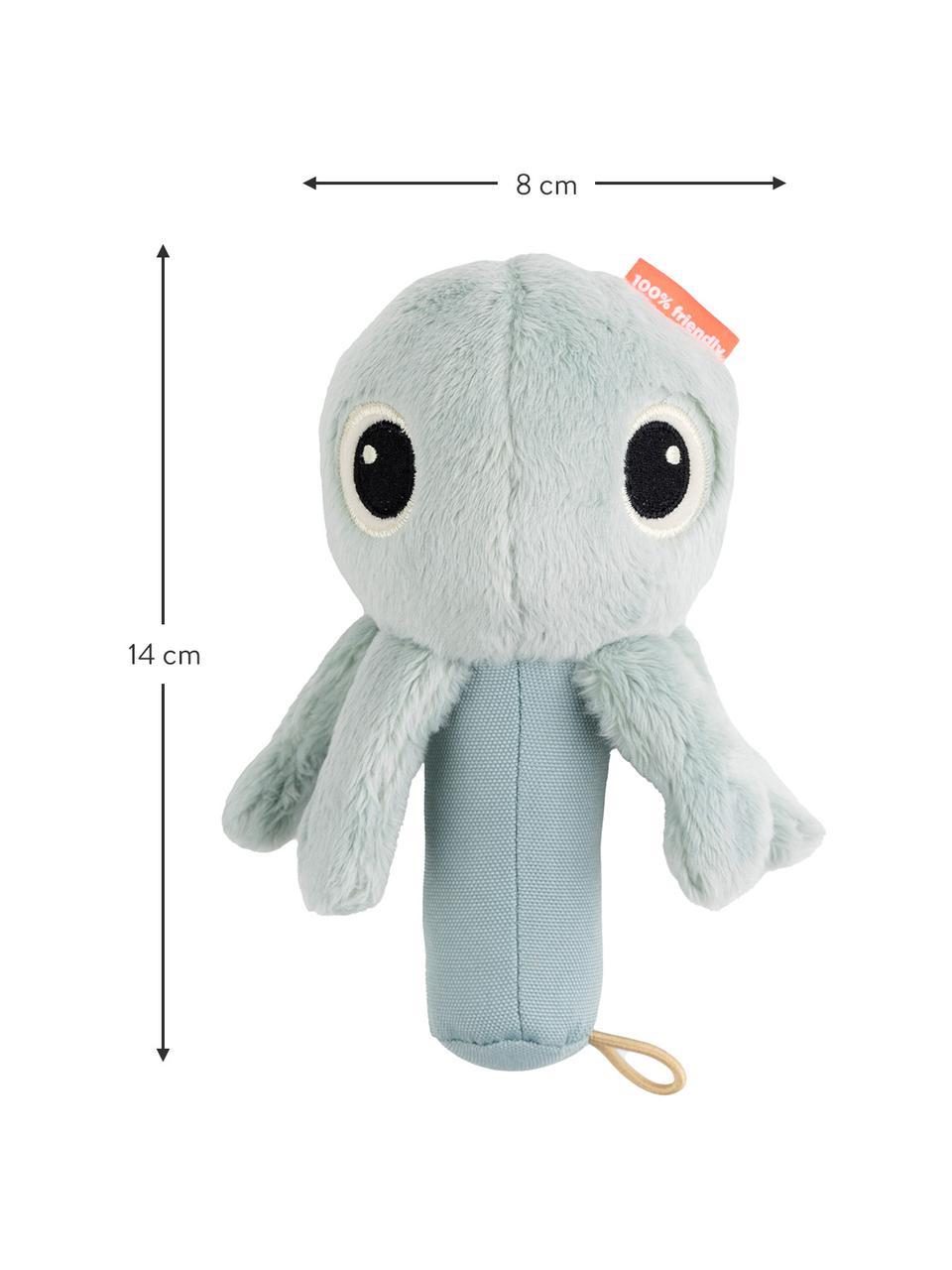 Chrastítko s zrcátkem Sensory, Odstíny modré, Š 8 cm, V 14 cm
