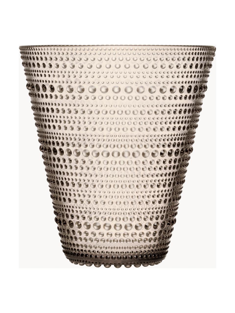 Vaso in vetro Kastehelmi, alt. 15 cm, Vetro, Beige trasparente, Ø 14 x Alt. 15 cm