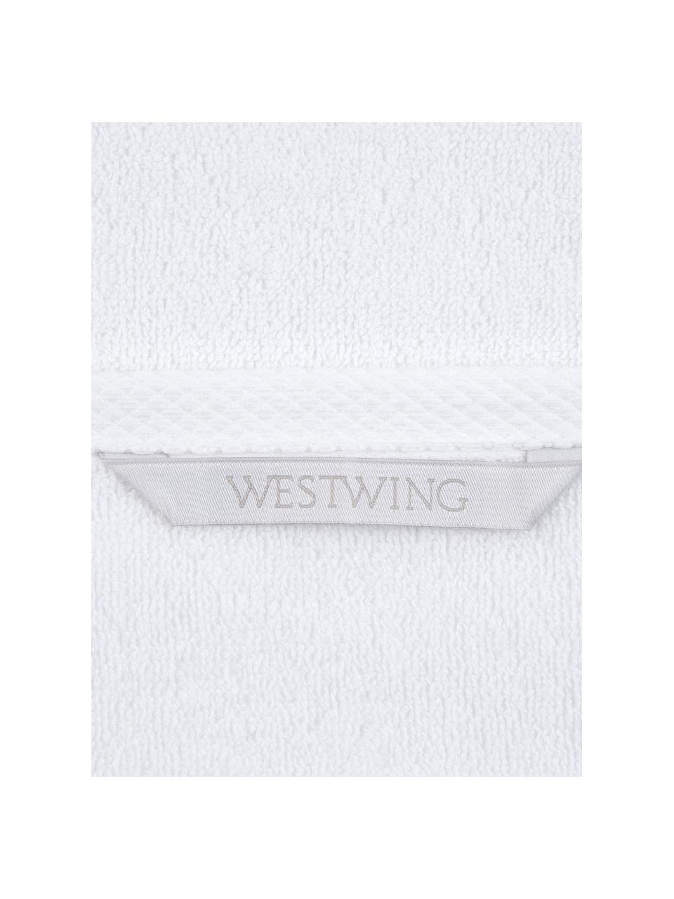 Serviette de toilette coton pur blanc uni Comfort, de différentes tailles, Blanc, Drap de bain, larg. 100 x long. 150 cm