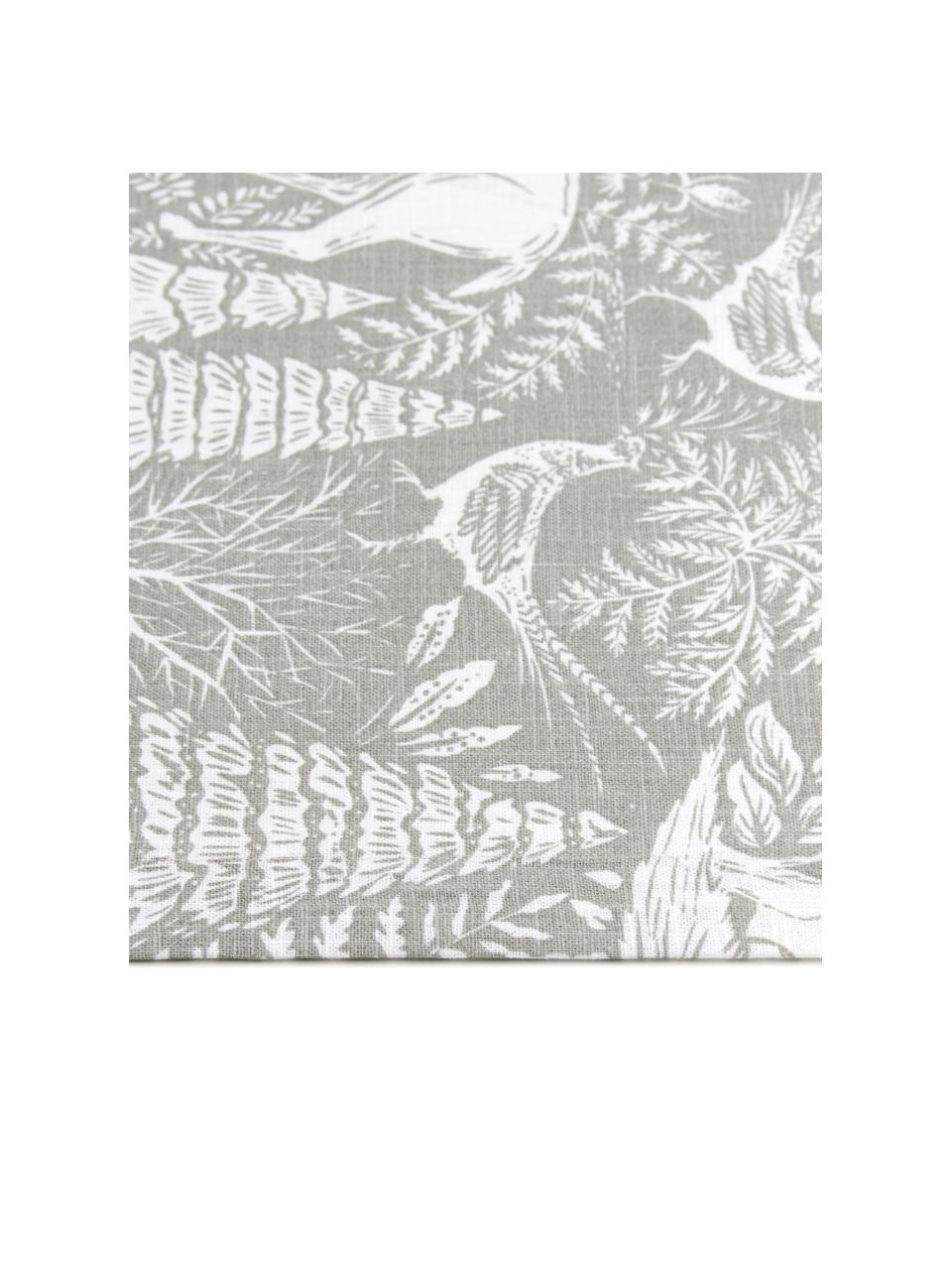 Tischläufer Forest mit winterlichen Motiven, 85% Ramie, 15% Baumwolle, Beige, Creme, 40 x 145 cm