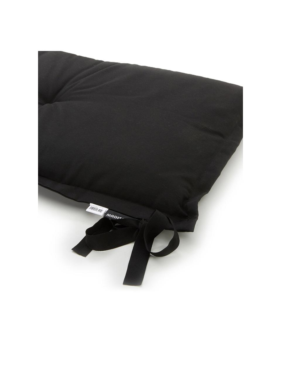 Poduszka na ławkę Panama, 50% bawełna, 45% poliester,
5% inne włókna, Czarny, S 48 x D 120 cm