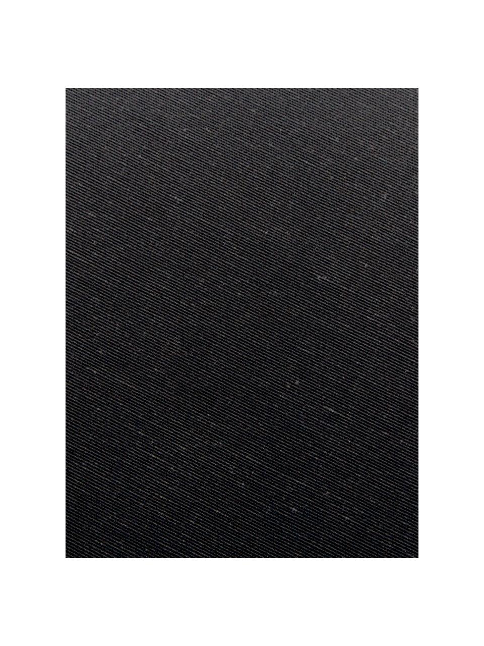 Cuscino sedia lungo in tinta unita Panama, 50% cotone, 45% poliestere,
5% altre fibre, Nero, Larg. 48 x Lung. 120 cm