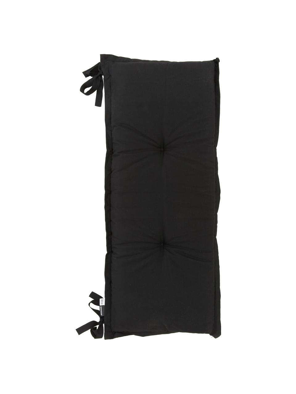 Einfarbige Bankauflage Panama in Schwarz, 50% Baumwolle, 45% Polyester,
5% andere Fasern, Schwarz, 48 x 120 cm