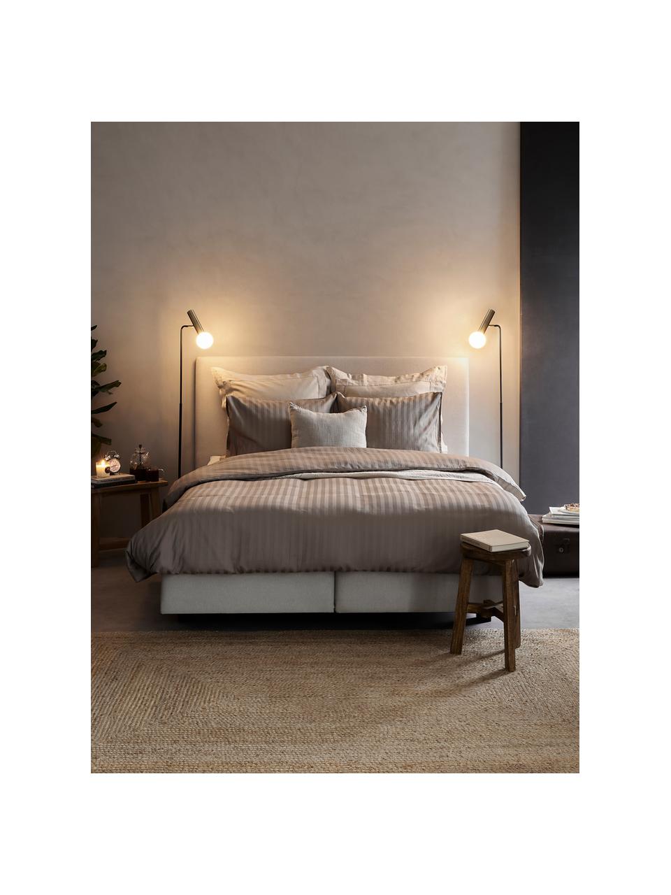 Liseuse moderne Wilson, Noir, couleur laitonnée, larg. 28 x haut. 151 cm