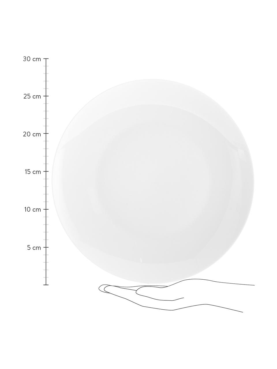 Porcelánové talíře Delight Modern, 2 ks, Porcelán, Bílá, Ø 27 cm