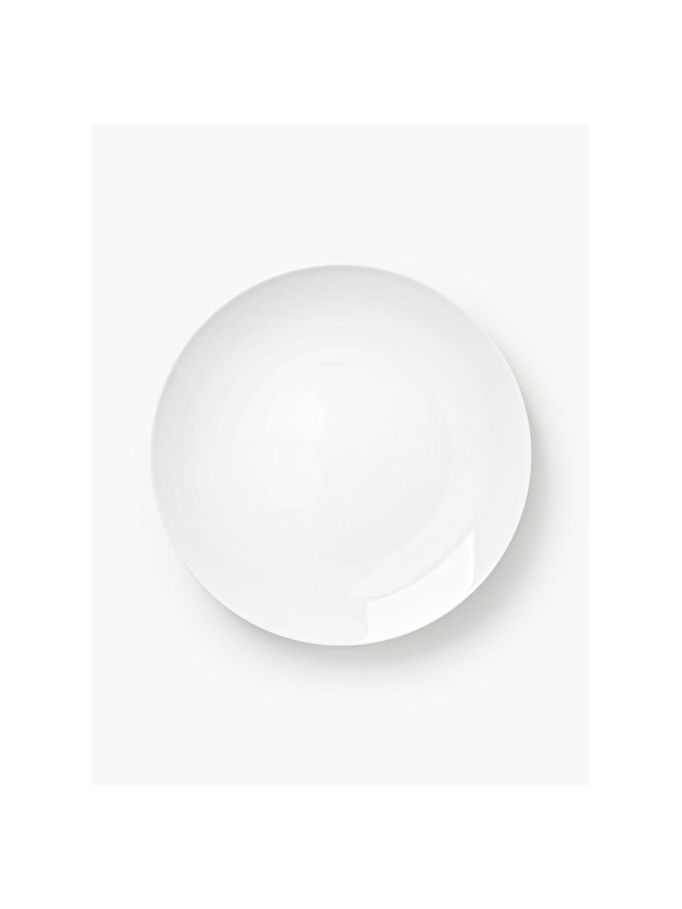 Assiettes plates en porcelaine Delight Modern, 4 pièces, Porcelaine, Blanc, Ø 27 cm