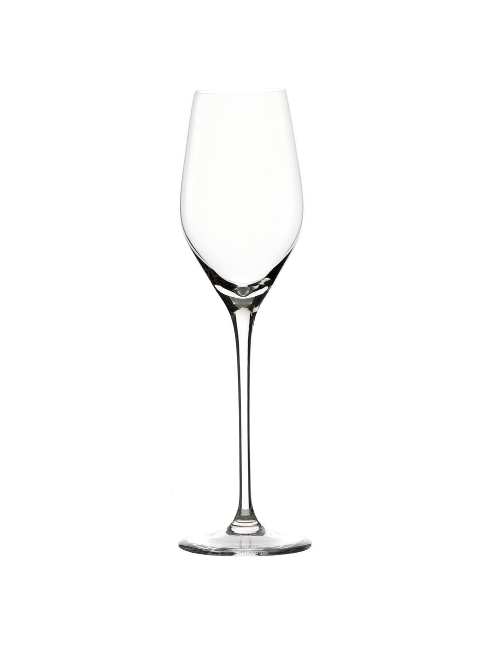 Bicchiere champagne in cristallo Exquisit 6 pz, Cristallo, Trasparente, Ø 7 x Alt. 25 cm, 265 ml
