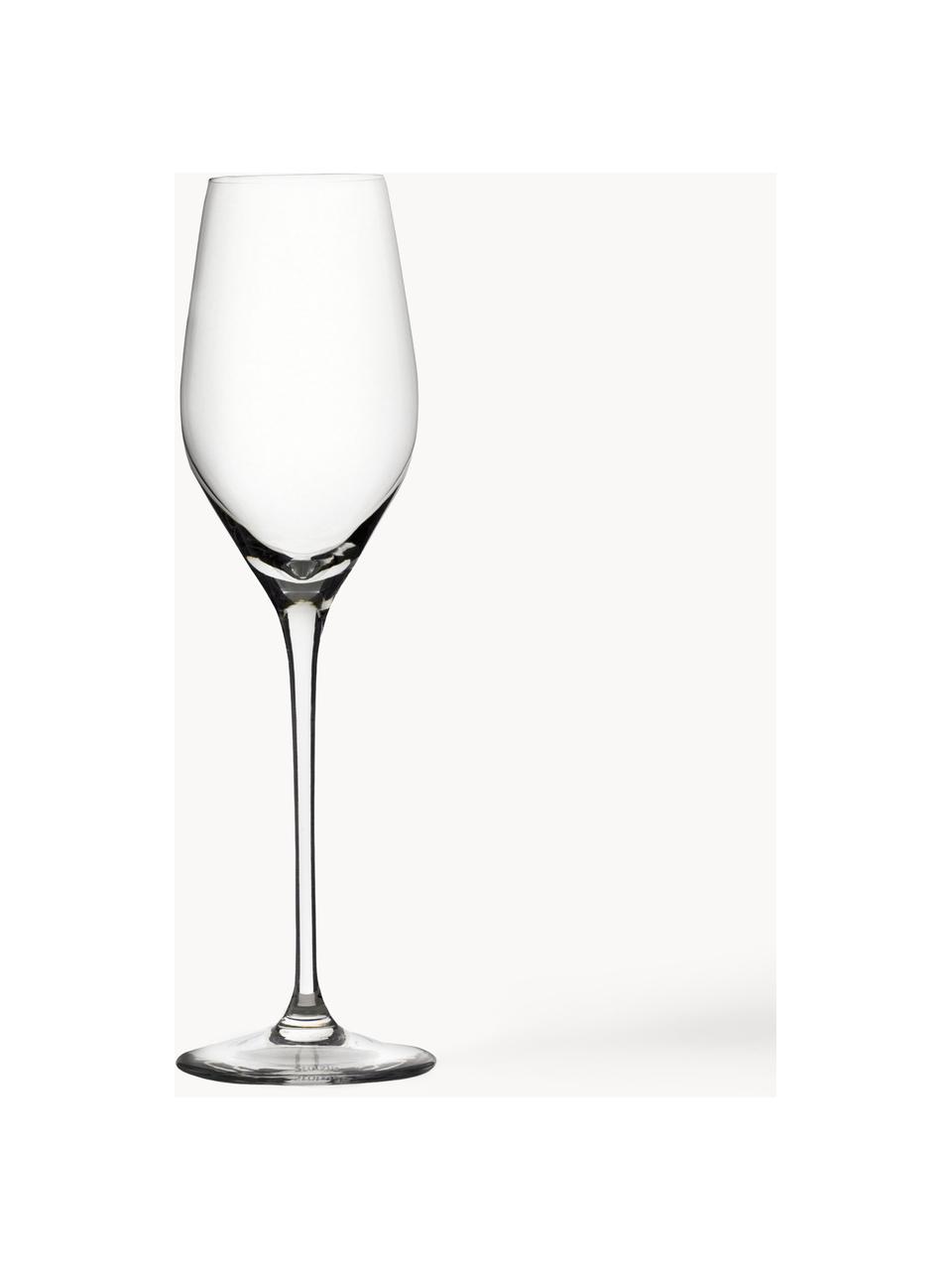 Křišťálové sklenice na šampaňské Exquisit, 6 ks, Křišťálové sklo

Vneste lesk křišťálového skla na svůj jídelní stůl! Sklo je výjimečně průhledné a těžké, což znamená, že působí hodnotně a zároveň dobře vypadá. Navíc filigránské výbrusy dělají každý kusu výjimečný kousek, který je praktický i krásný., Transparentní, Ø 7 x V 25 cm, 265 ml