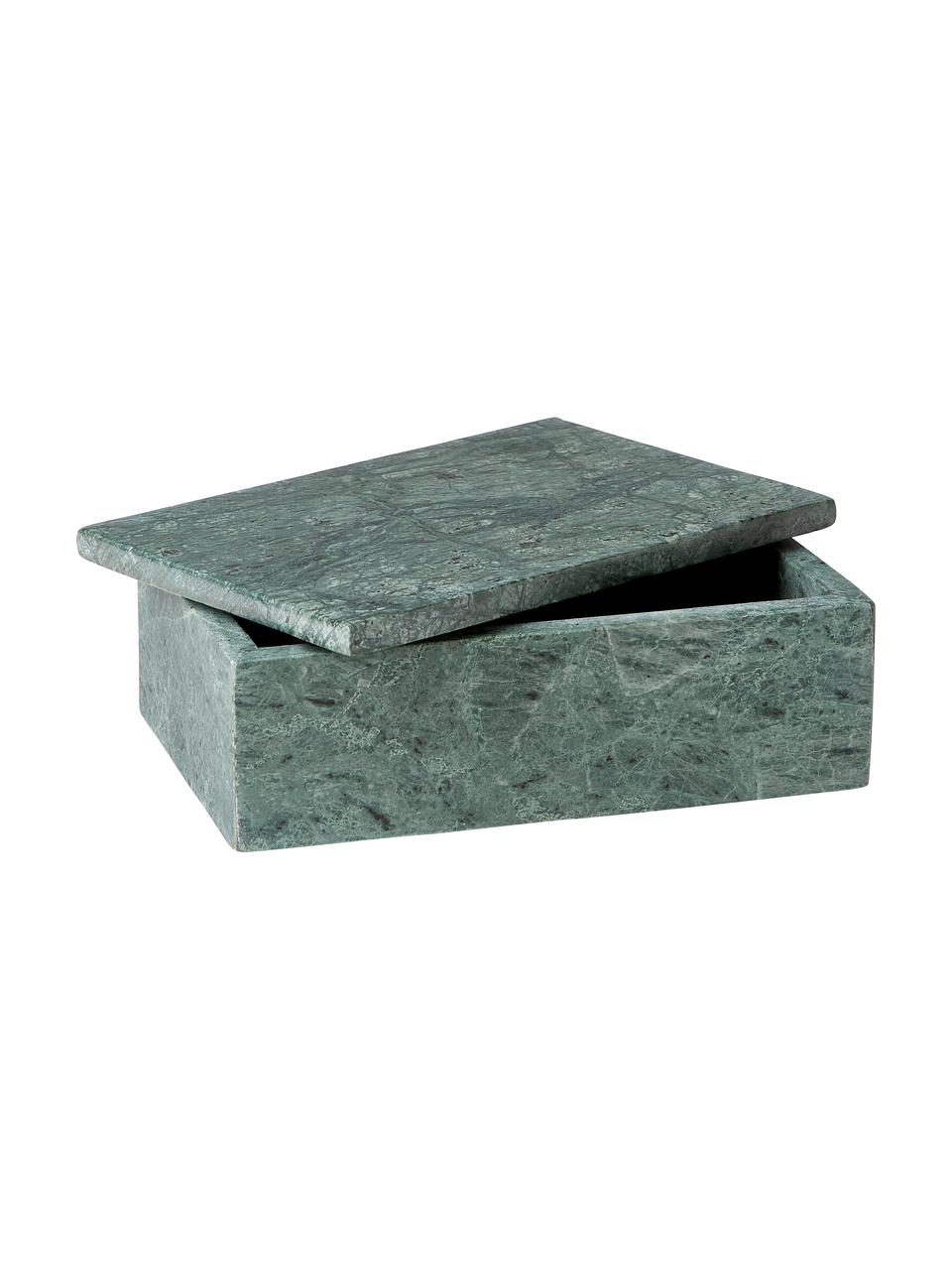 Mramorová šperkovnice Venice, Mramor, Zelená, mramorovaná, Š 20 cm, V 7 cm