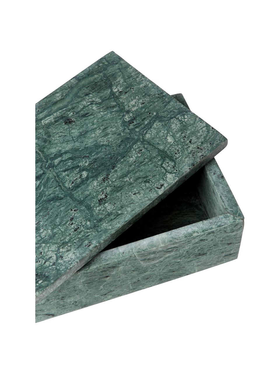 Mramorová šperkovnice Venice, Mramor, Zelená, mramorovaná, Š 20 cm, V 7 cm