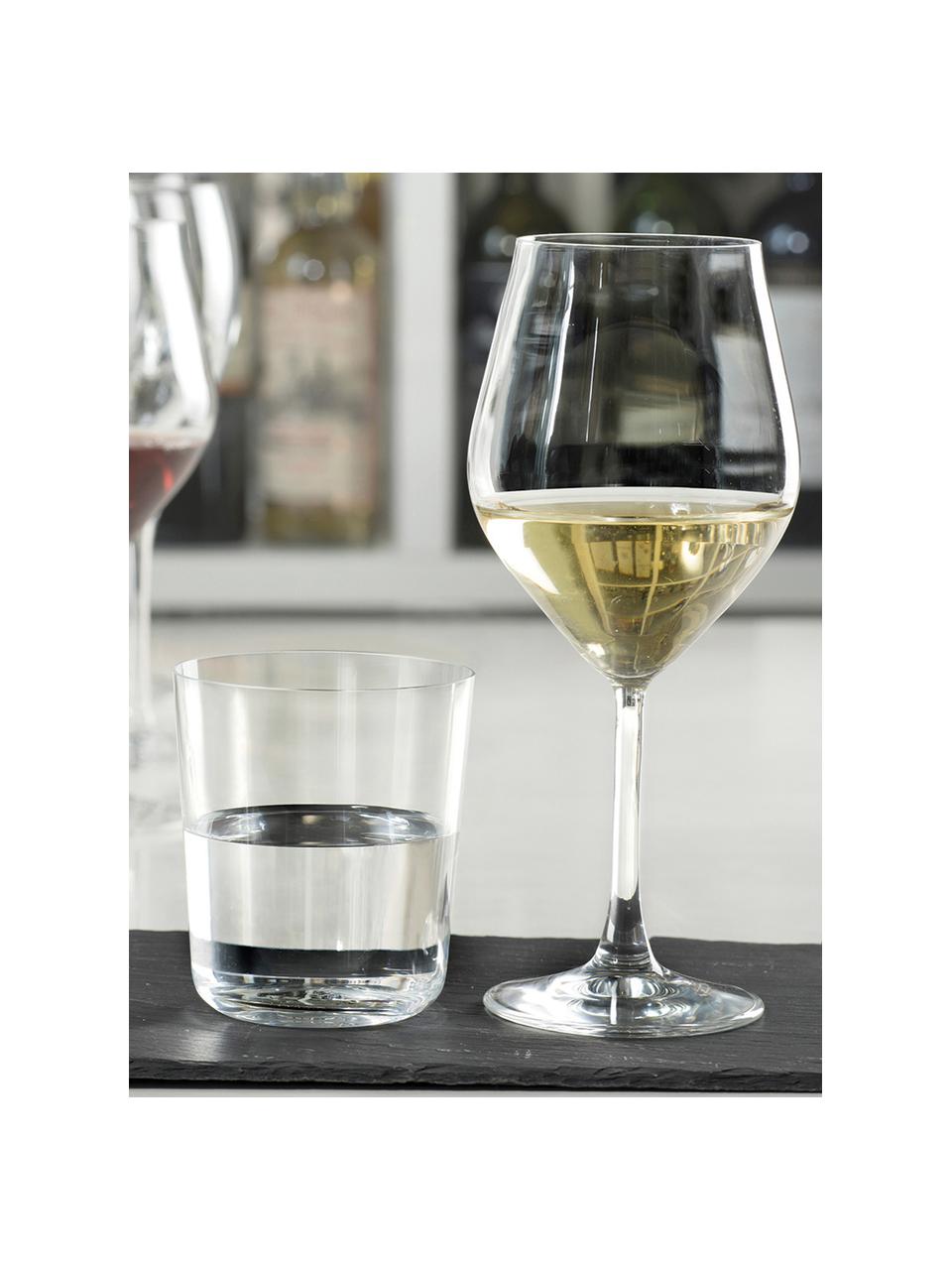 Bicchiere da vino bianco in cristallo Eno 6 pz, Cristallo Luxion, Trasparente, Ø 10 x Alt. 22 cm