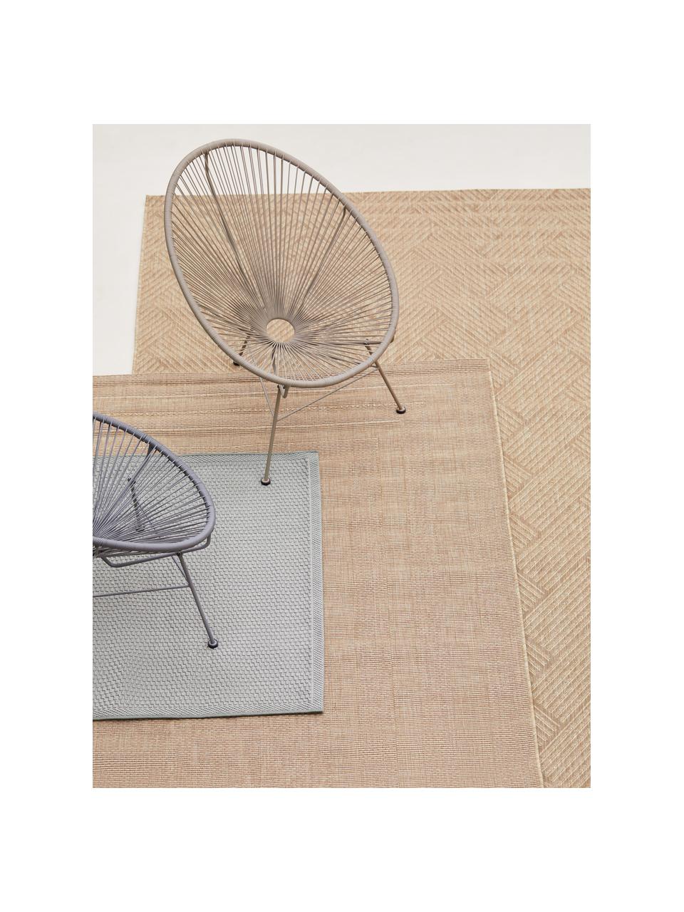 Fotel wypoczynkowy ze splotu z tworzywa sztucznego Bahia, Stelaż: metal malowany proszkowo, Taupe, S 81 x G 73 cm