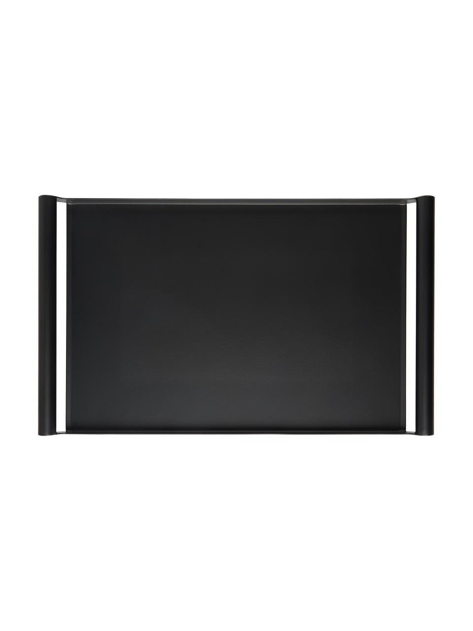 Metalen dienblad Charlie, Gecoat ijzer, Zwart, B 50 x H 30 cm