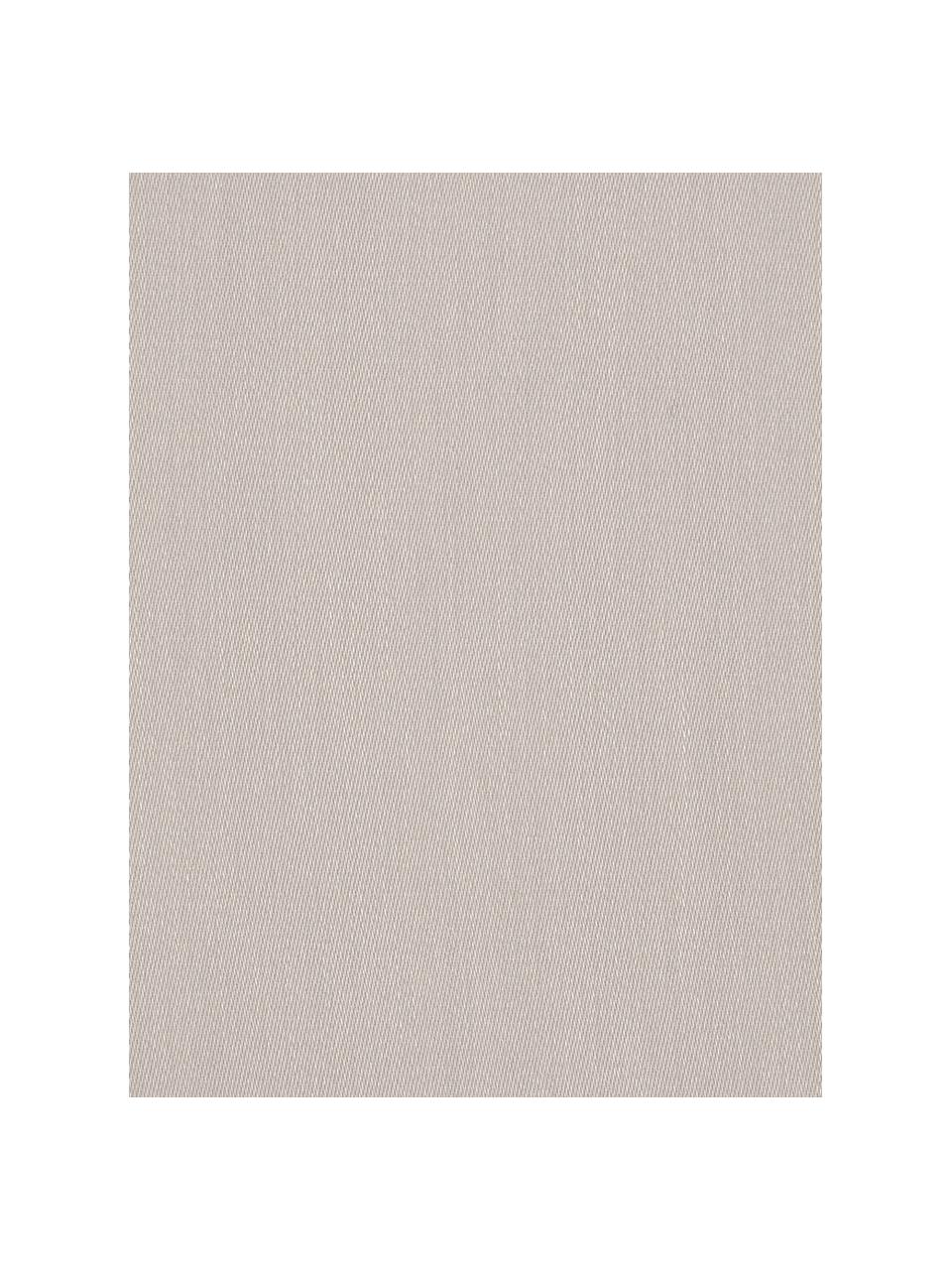 Housse de couette en satin de coton Comfort, Taupe, larg. 240 x long. 220 cm