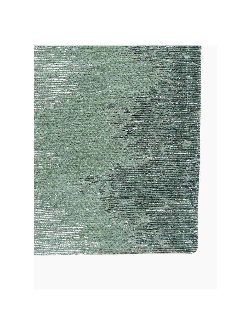 Tapis avec motif abstrait Iode, 100 % polyester, Tons verts, larg. 80 x long. 150 cm (taille XS)