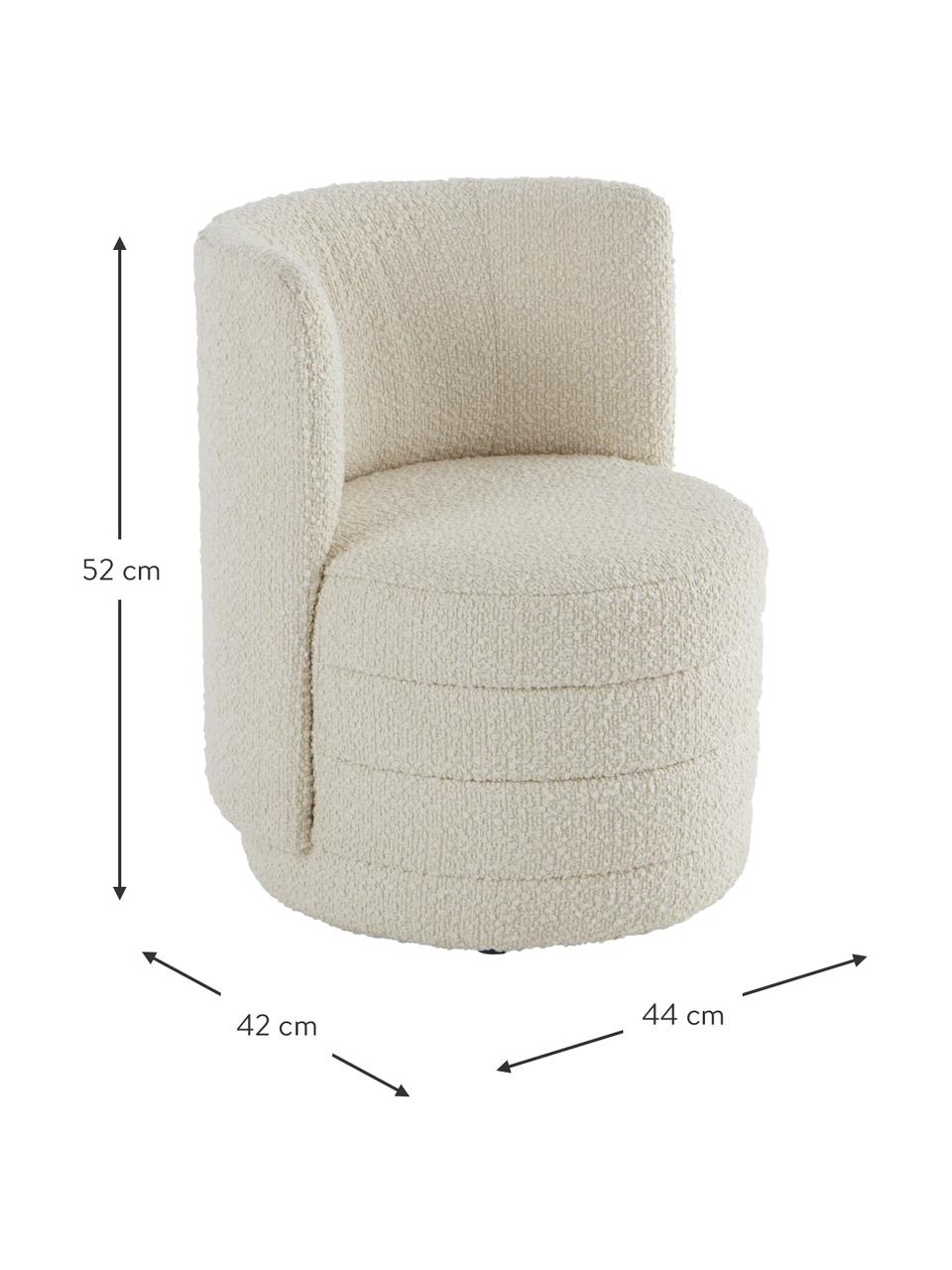 Fotel dziecięcy Watson, Korpus: drewno sosnowe, sklejka, Tapicerka: poliester, Biały, S 44 x W 52 cm