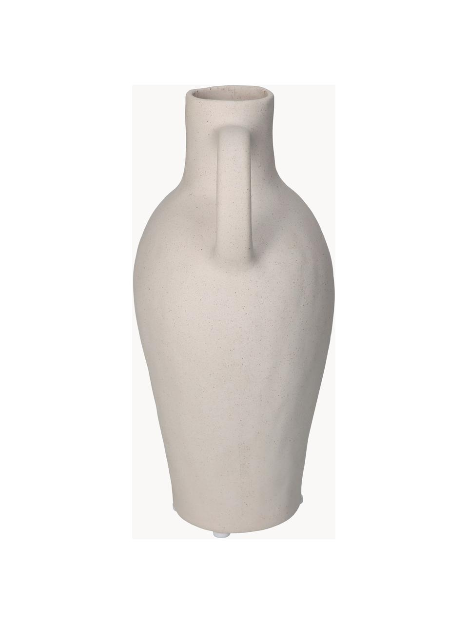 Vase en porcelaine Dom, Porcelaine, Blanc crème, Ø 14 x haut. 25 cm