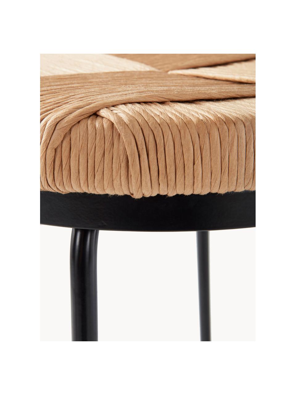 Barová židle Marino, Březové dřevo, černá, Ø 38 cm, V 76 cm