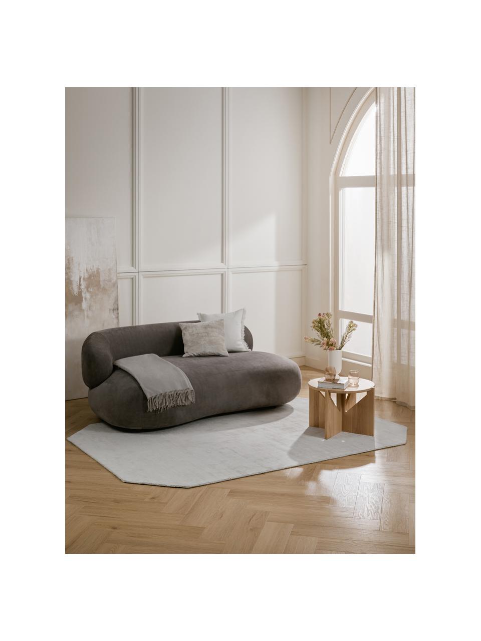 Ručně tkaný viskózový koberec Jane Diamond, Tlumeně bílá, Š 120 cm, D 180 cm