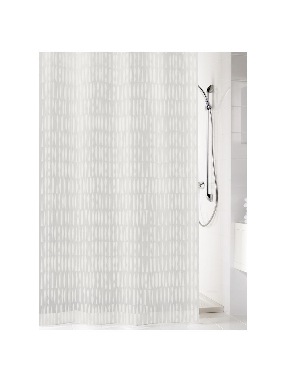 Zasłona prysznicowa Zora, Eko tworzywo sztuczne (PEVA), bez PVC
Produkt wodoodporny, Transparentny, biały, S 180 x D 200 cm