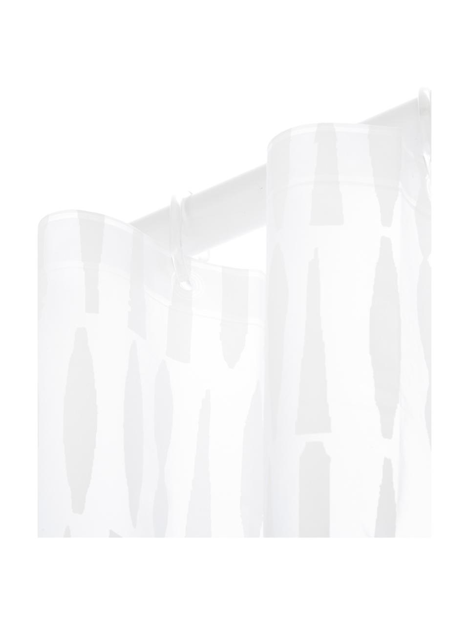 Cortina de baño Zora, Plástico ecológico (PEVA), libre de PVC
Impermeable, Transparente, blanco, An 180 x L 200 cm