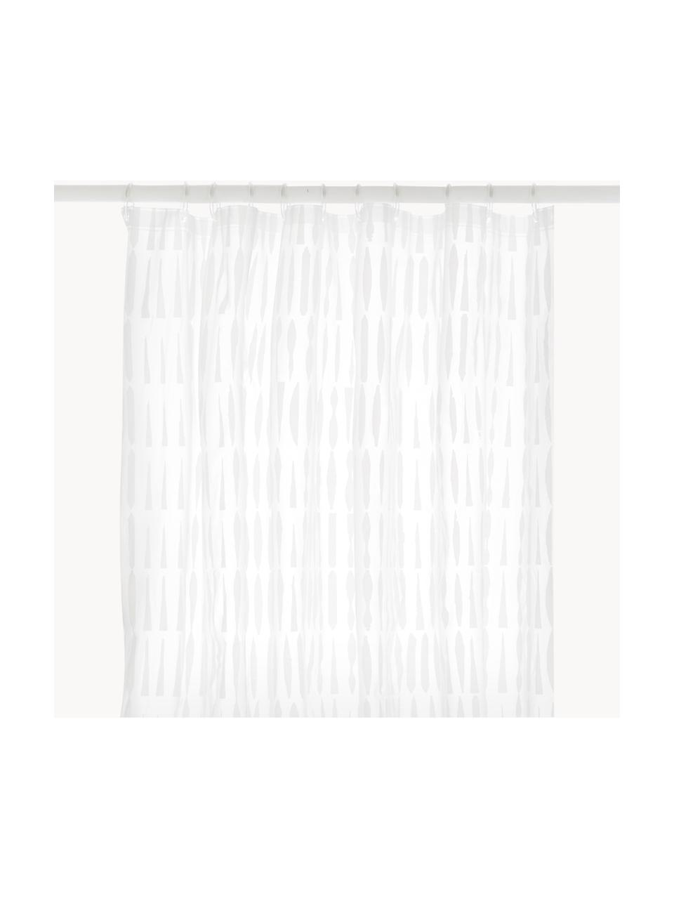 Cortina de baño Zora, Plástico ecológico (PEVA), libre de PVC
Impermeable, Blanco transparente, An 180 x L 200 cm