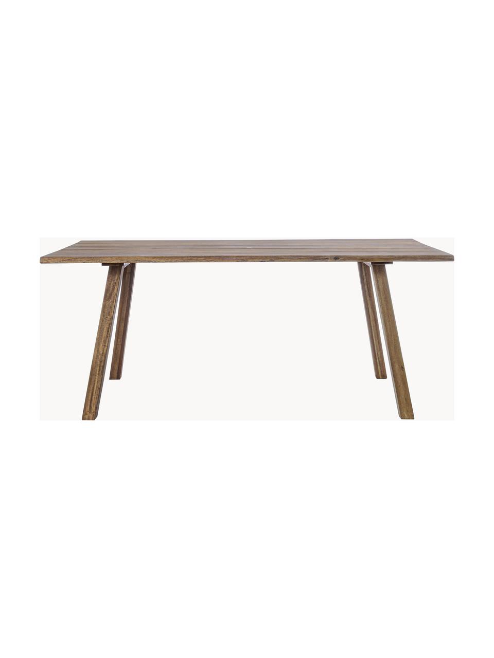 Mesa de comedor para exterior de madera de acacia Glasgow, 180 x 90 cm, Madera de acacia con certificado FSC, Madera de acacia, An 180 x F 90 cm