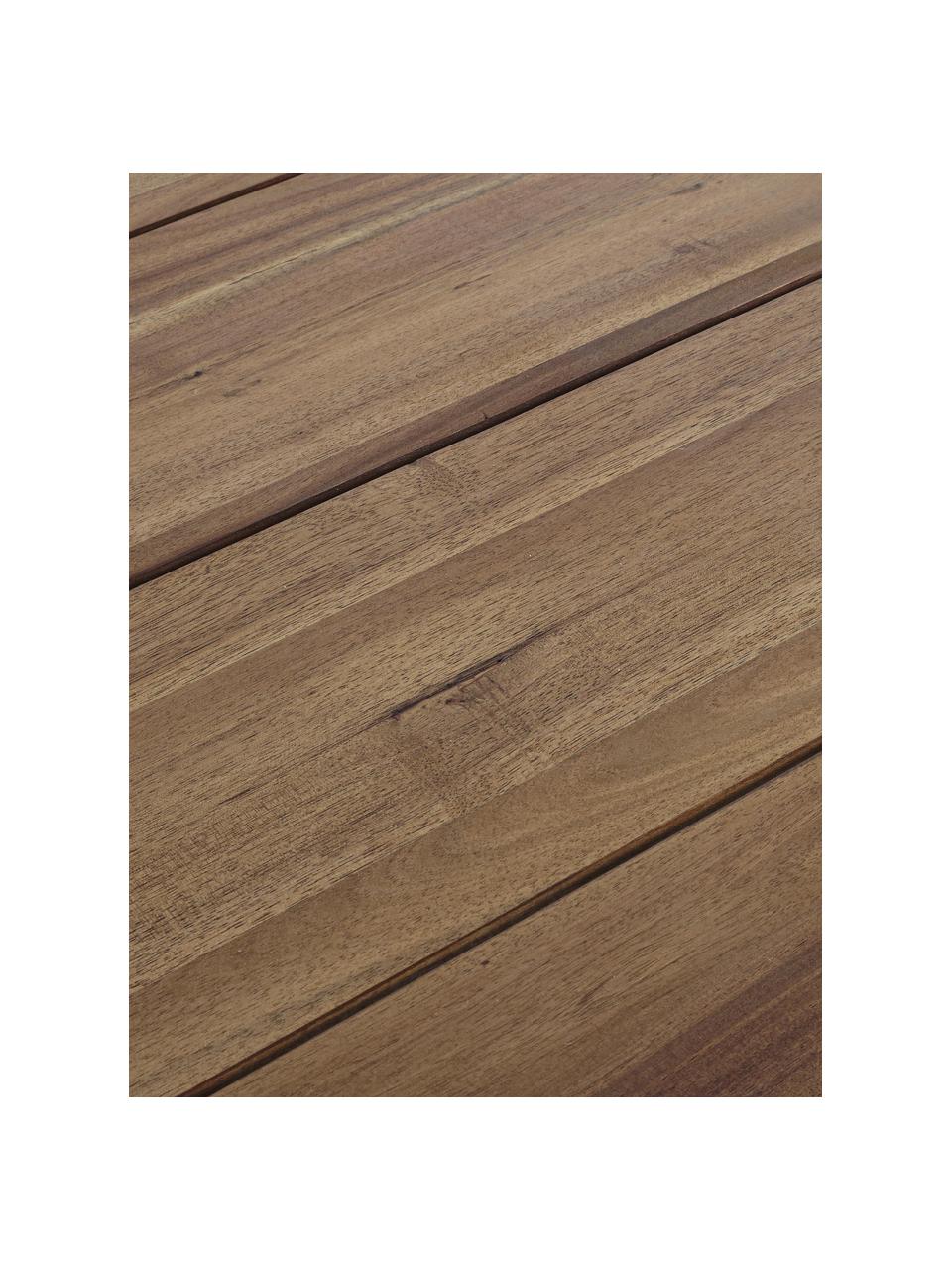 Mesa de comedor para exterior de madera de acacia Glasgow, 180 x 90 cm, Madera de acacia con certificado FSC, Madera de acacia, An 180 x F 90 cm