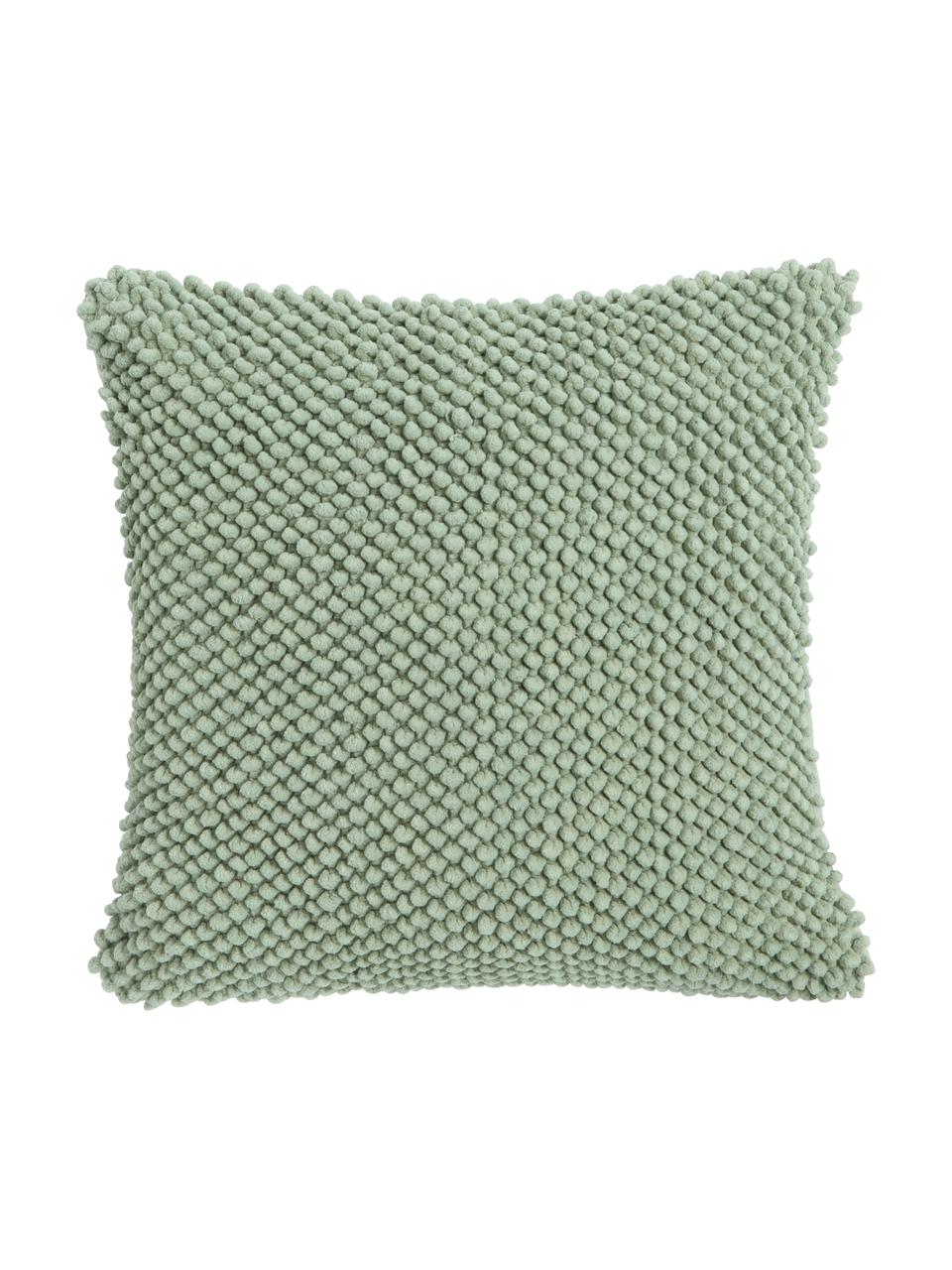 Cuscino con imbottitura Indi, Verde salvia, Larg. 45 x Lung. 45 cm
