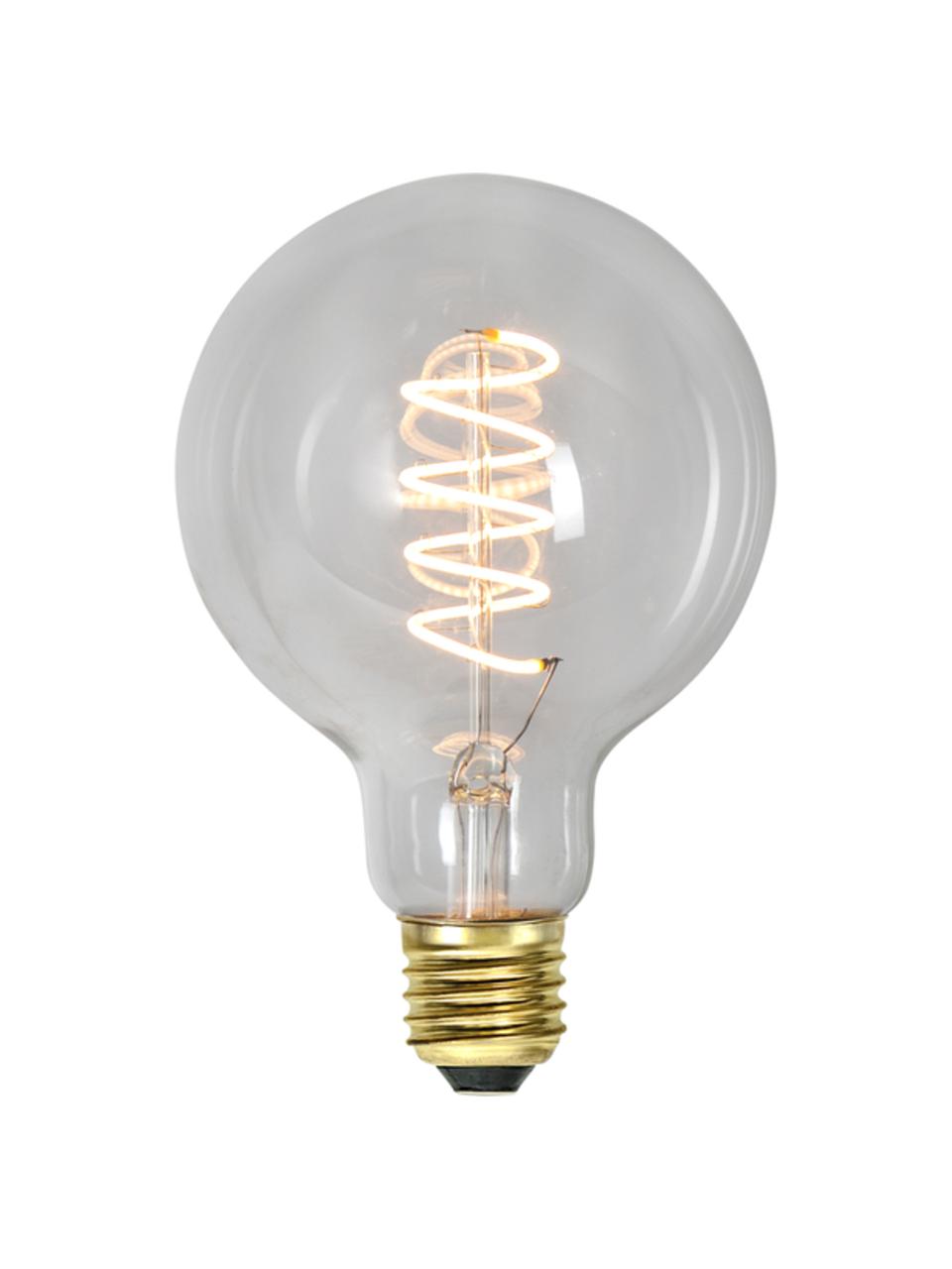 Žárovka E27, 270 lm, stmívatelná, teplá bílá, 1 ks, Transparentní, Ø 10 cm, V 14 cm