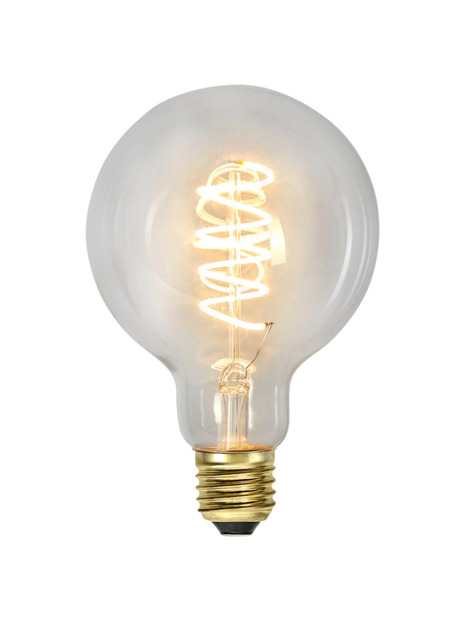 Žárovka E27, 270 lm, stmívatelná, teplá bílá, 1 ks, Transparentní, Ø 10 cm, V 14 cm