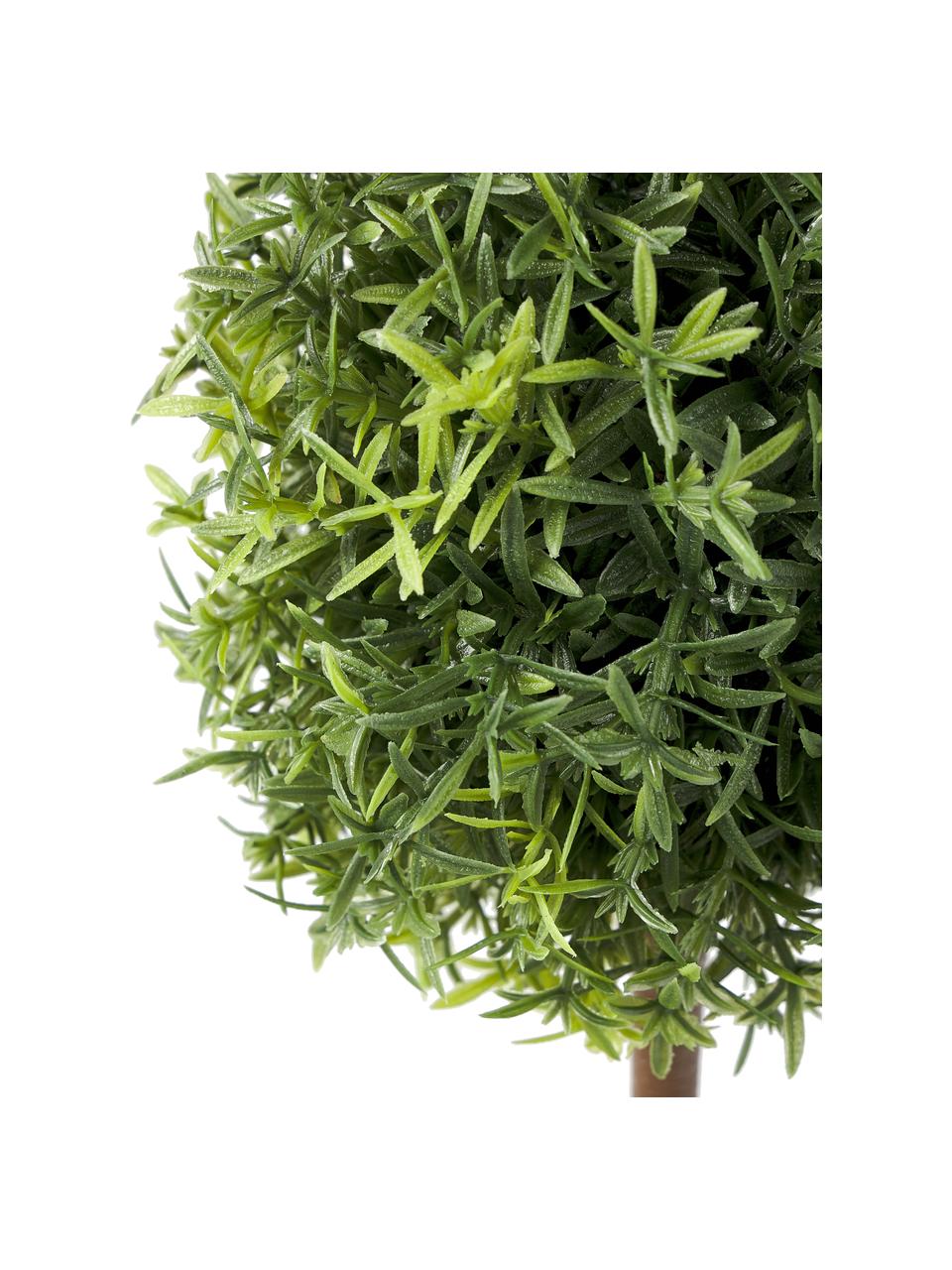 Arbres artificiels faits main Moni, lot de 2, Vert, gris, larg. 12 x haut. 26 cm