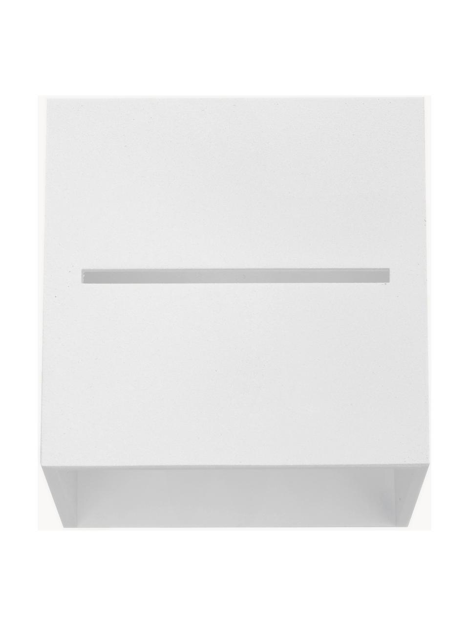 Petite applique murale Lorum, Blanc, larg. 10 x haut. 10 cm