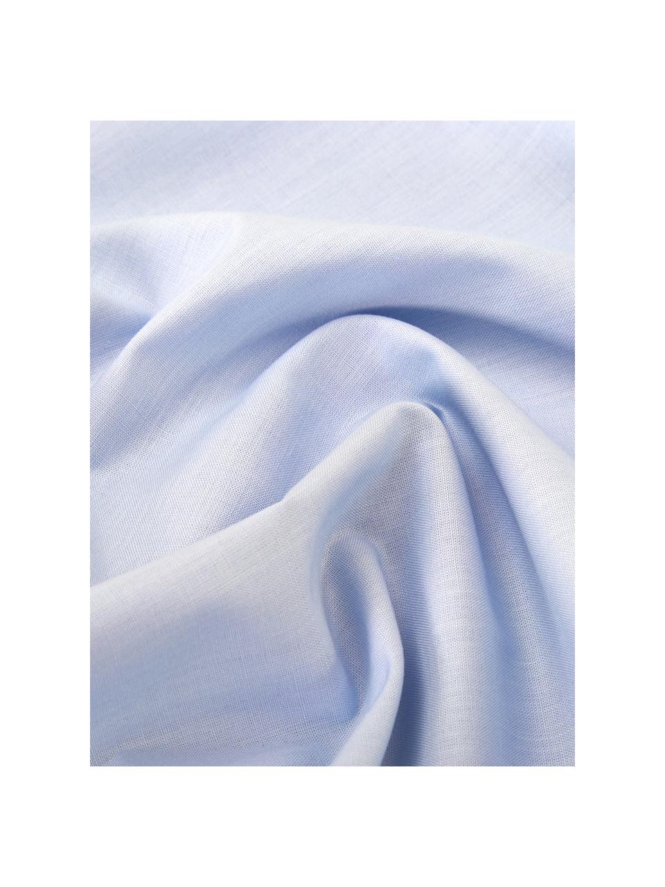 Baumwoll-Bettwäsche Weekend in Hellblau, 100% Baumwolle
Fadendichte 145 TC, Standard Qualität
Bettwäsche aus Baumwolle fühlt sich auf der Haut angenehm weich an, nimmt Feuchtigkeit gut auf und eignet sich für Allergiker., Hellblau, 135 x 200 cm + 1 Kissen 80 x 80 cm