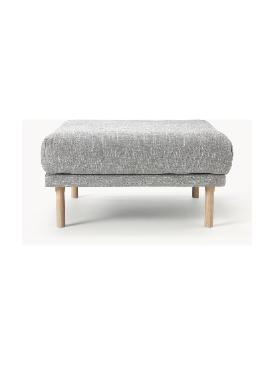 Pouf Adrian, Tissu gris clair, larg. 90 x prof. 90 cm