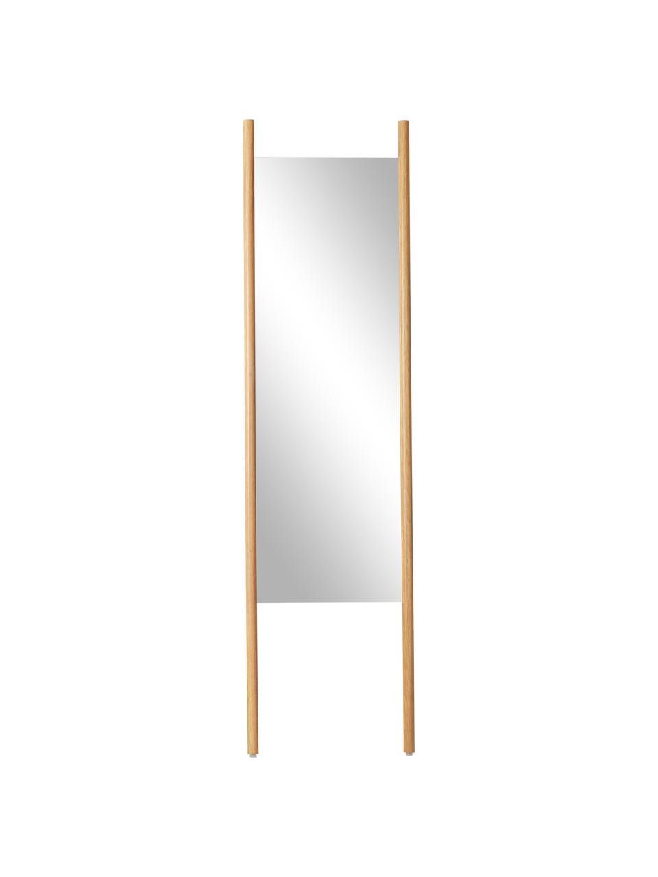 Miroir incliné avec cadre en bois Elin, Bois de chêne, Larg. 45 cm, haut. 170 cm