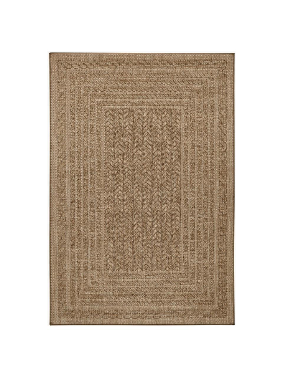 Vnitřní a venkovní koberec v jutovém vzhledu Limonero, 100 % polypropylen, Béžová, Š 80 cm, D 150 cm (velikost XS)