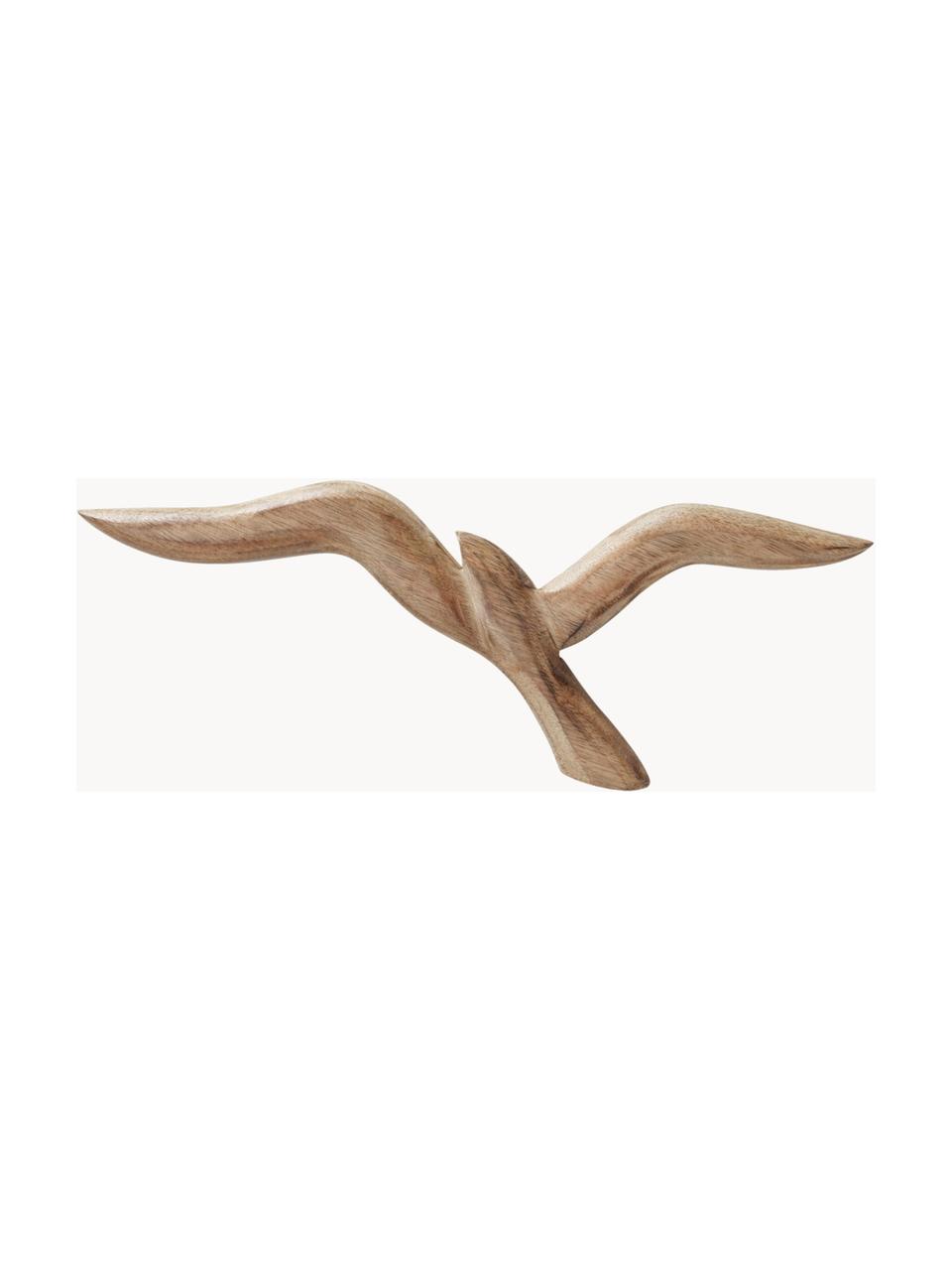 Komplet dekoracji ściennych Seagull, 2 elem., Drewno mangowe, Beżowy, Komplet z różnymi rozmiarami