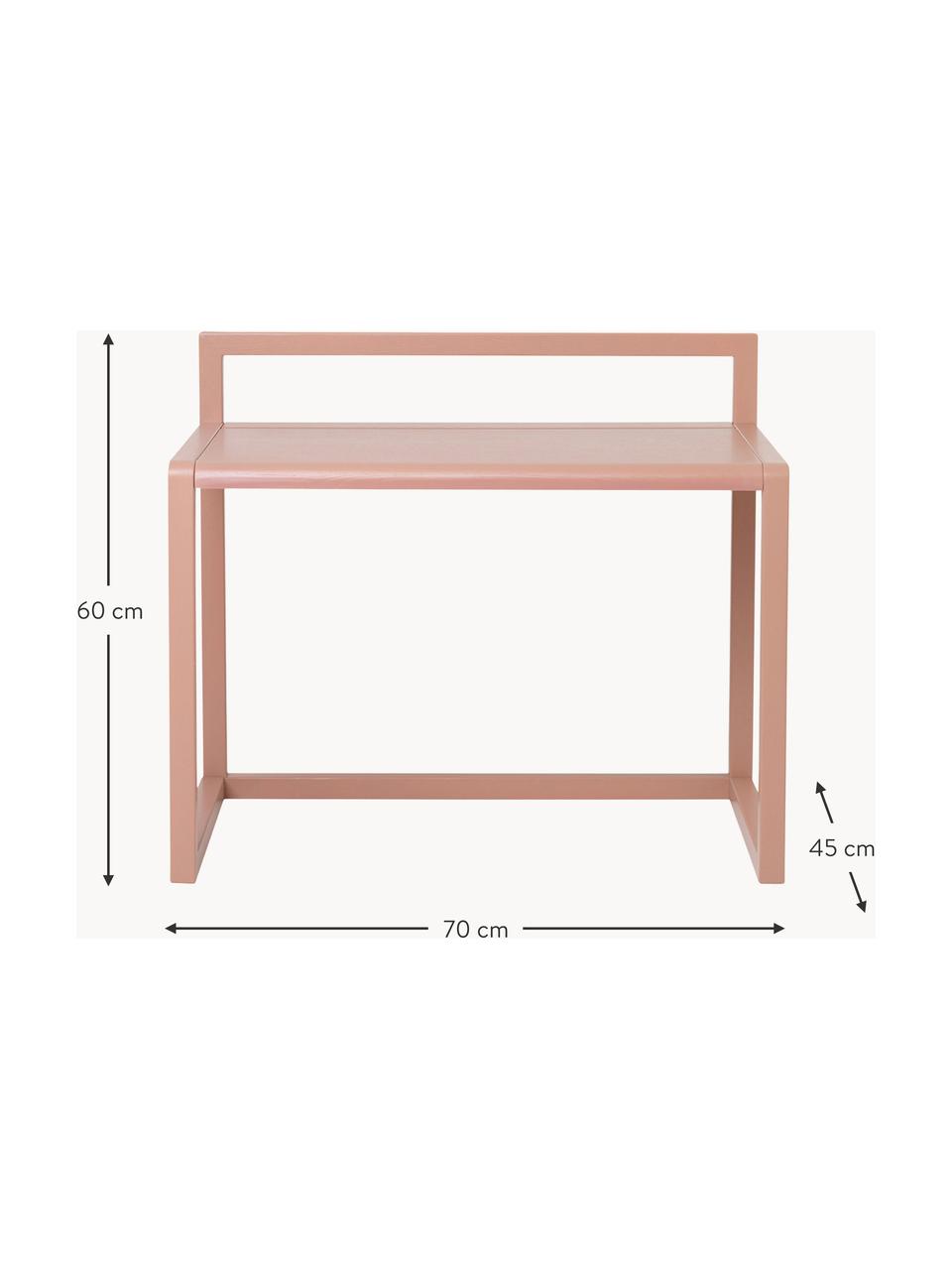 Holz-Kinderschreibtisch Little Architect, Eschenholz, Eschenholzfurnier, Mitteldichte Holzfaserplatte (MDF)

Dieses Produkt wird aus nachhaltig gewonnenem, FSC®-zertifiziertem Holz gefertigt., Hellrosa, B 70 x T 45 cm